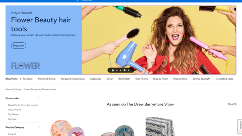 Walmart Flower Beauty 'Hair Tools' Carousel Ad